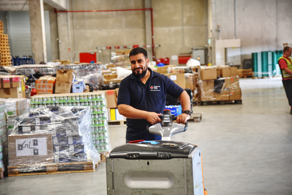 Über 17.500 Paletten Hilfsgüter für die Betroffenen der Hochwasserkatastrophe