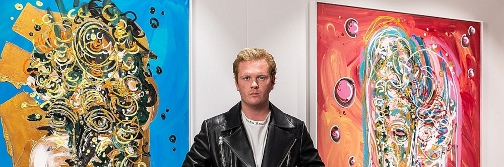 Beinhartes Duell: Künstler Leon Löwentraut gegen Comic-Legende Rötger Feldmann alias „Brösel“