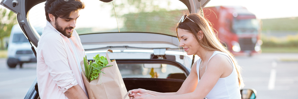 Parken auf Supermarktparkplätzen
