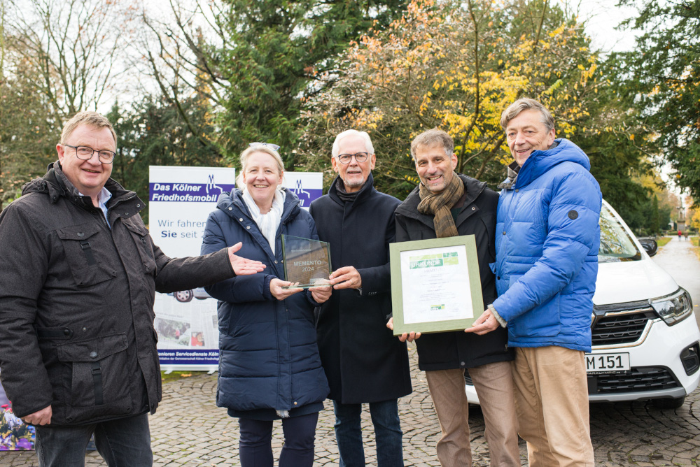 MEMENTO Preis 2024 für das Kölner Friedhofsmobil