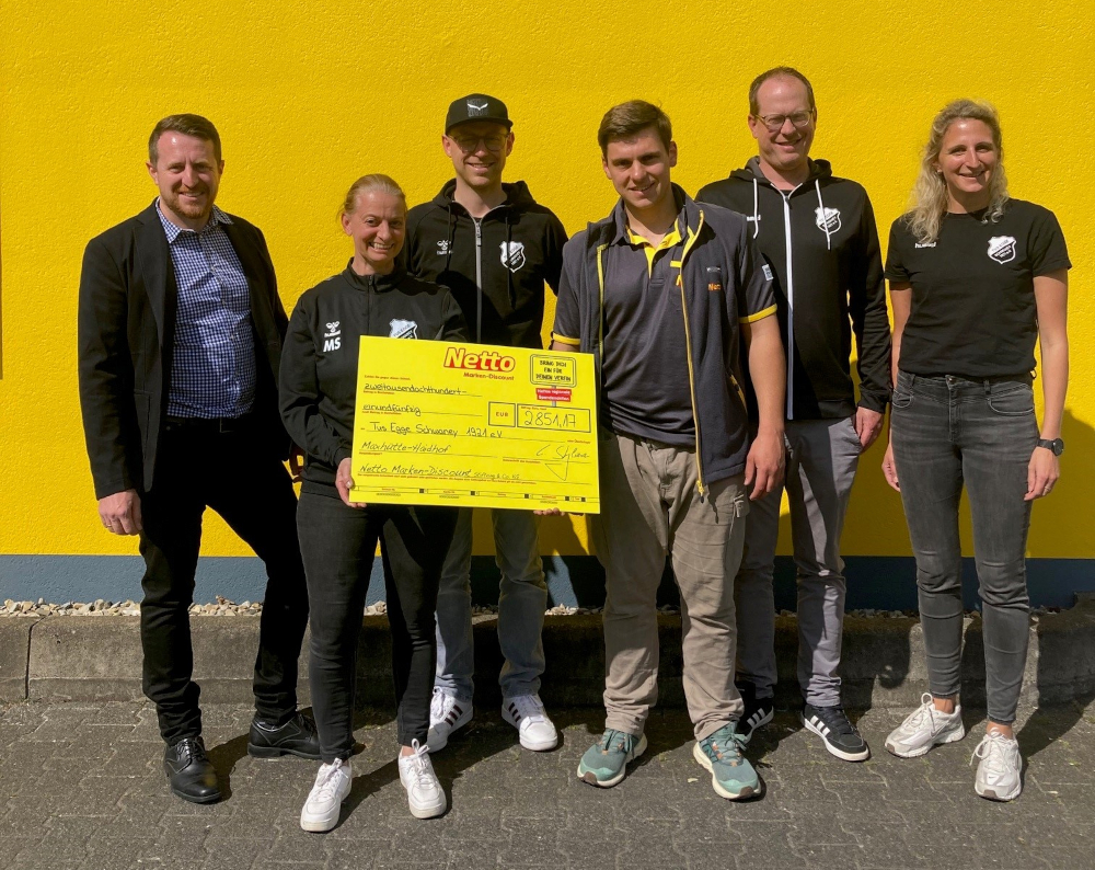 Netto spendet 2.851,17 Euro für TuS Egge Schwaney 1921 e. V.