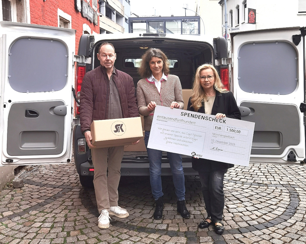 Herzensangelegenheit: Unternehmerin Nicole Simon spendet an Café Pflaster