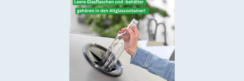 „No Go“ für den Restmüll: Warum Altglas in den Container gehört