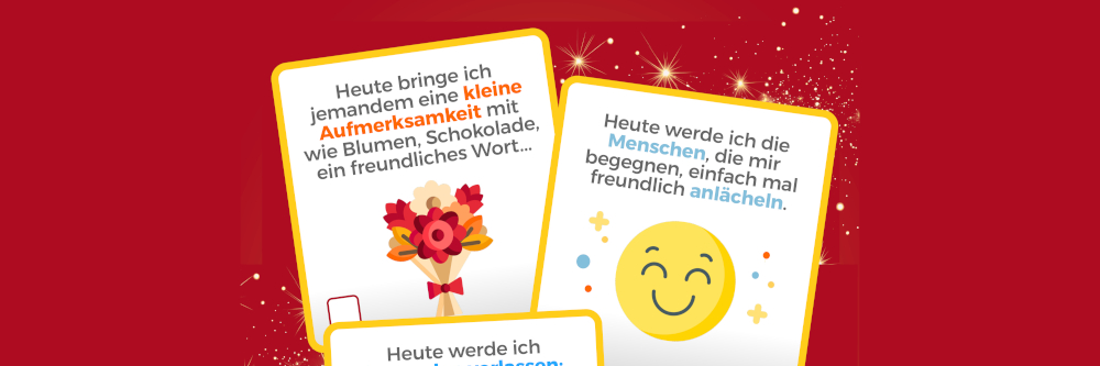 Jetzt wieder mitmachen und „GLÜCKLICH/T SEIN!“