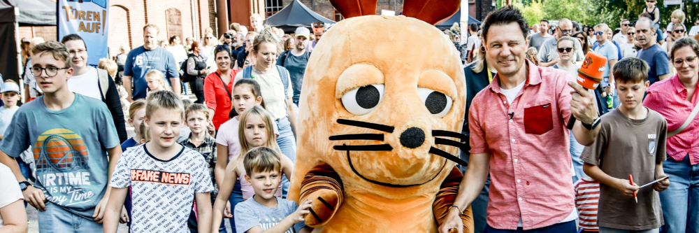 Türen auf mit der Maus: Die Maus und „Shaun das Schaf“ besuchten Zollverein