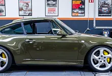 Grüner Porsche 911 (993 Turbo)