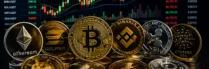 Crypto Coins Bild: KI