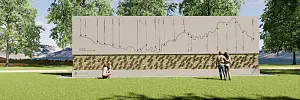  Denkmal (tagsüber) Visualisierung: Michael Bender 