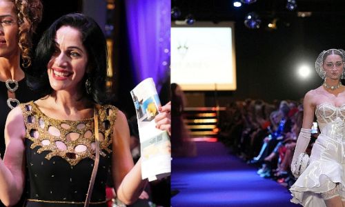 Schwarze Federn, Korsagen und jede Menge Spitze und Satin