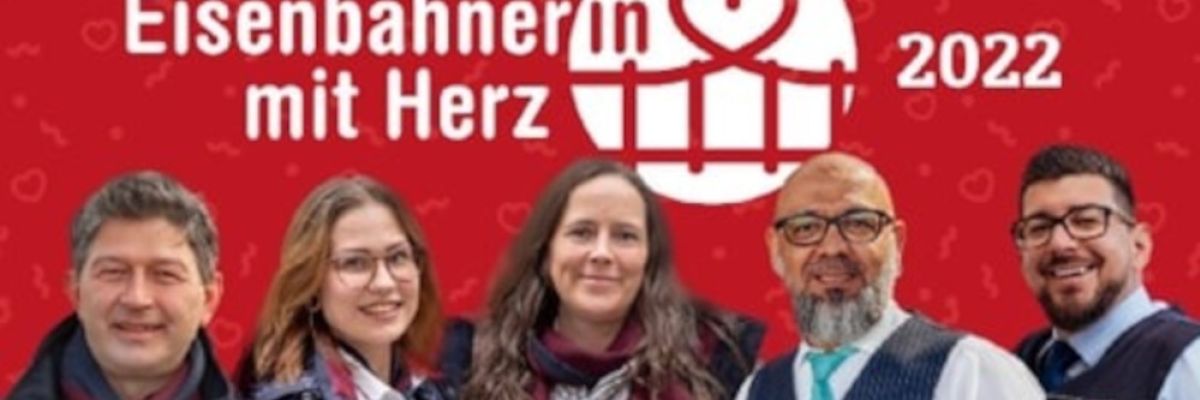 Plakat - Eisenbahner mit Herz