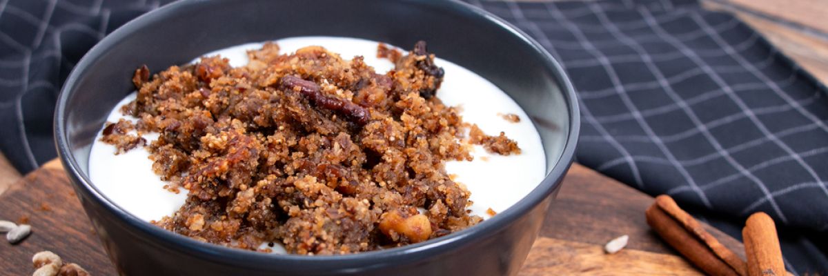 Kartoffel-Knuspermüsli: Crunchy, sättigend und lecker. Der ballaststoffreiche Start in den Tag