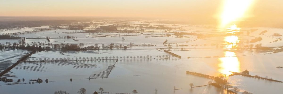 In Niedersachsen standen ganze Landstriche unter Wasser