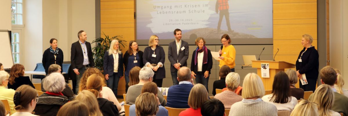 Das Organisationsteam begrüßte die Gäste im Liborianum