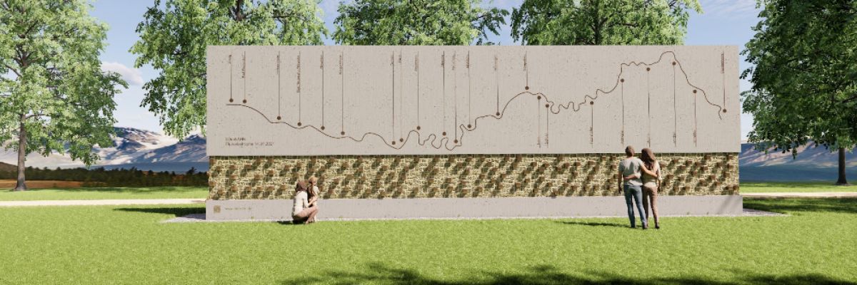  Denkmal (tagsüber) Visualisierung: Michael Bender 