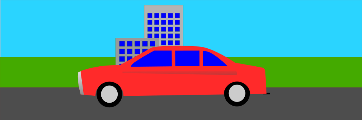 Auto vor der City ©Gerald Kaufmann