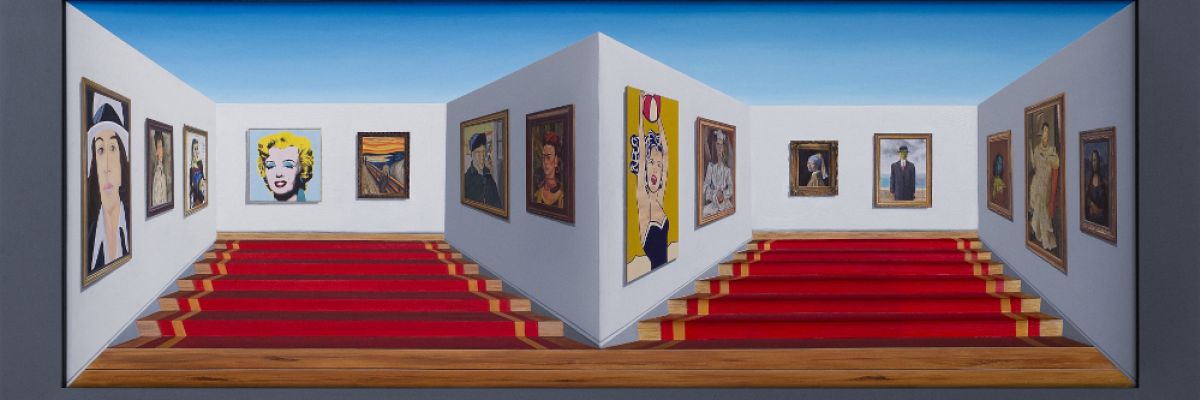 Patrick Hughes - Under the Stairs