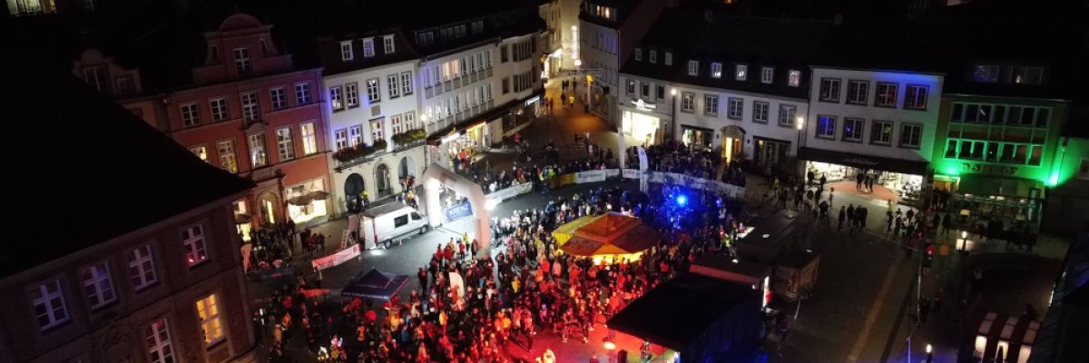 Start und Ziel von oben