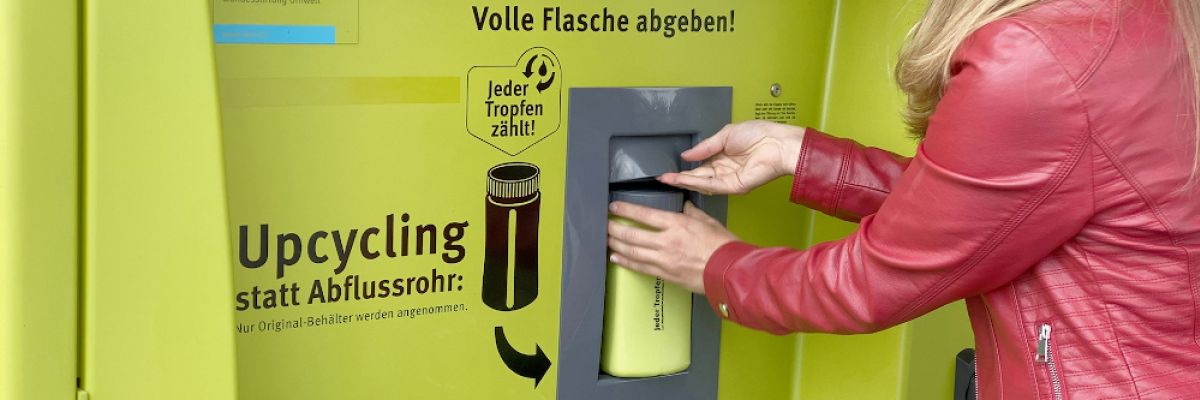 Der Ressourcenschutz dürfte zum Tag der Erde eine besondere Rolle spielen. Ein gutes Beispiel ist das Altfett-Sammelkonzept für Privathaushalte von der Firma Altfettentsorgung und -recycling Lesch. © Jeder Tropfen Zählt GmbH. 
