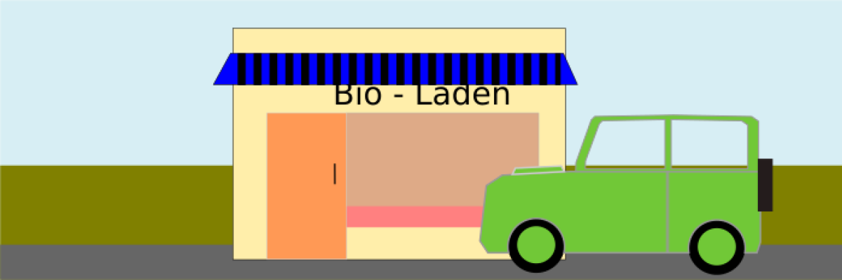 mit dem SUV zum Biomarkt ©Gerald Kaufmann