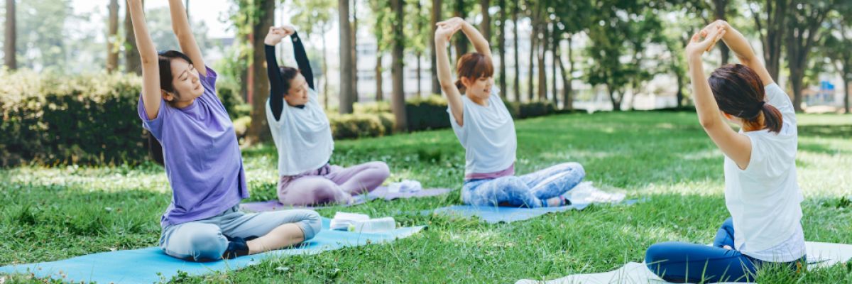 Das Format "Yoga & Kunst" auf dem UNESCO-Welterbe Zollverein