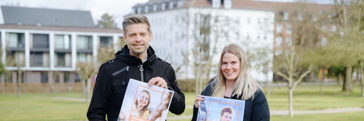 Pastor Stefan Kendzorra und Celina Lüke