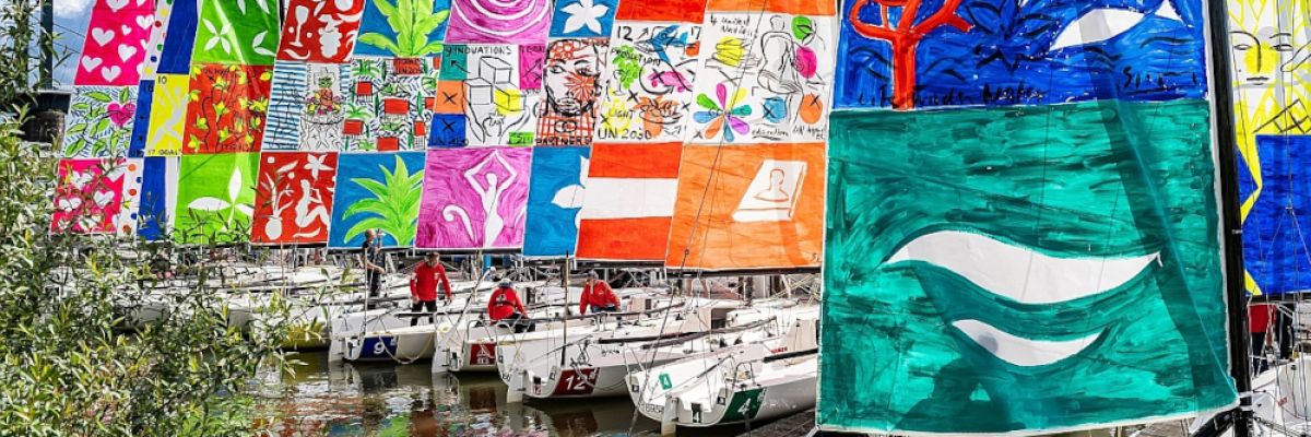 Pressefoto: Kultur-Regatta #Art4GlobalGoals, Rechte by Kulturwerke Monheim