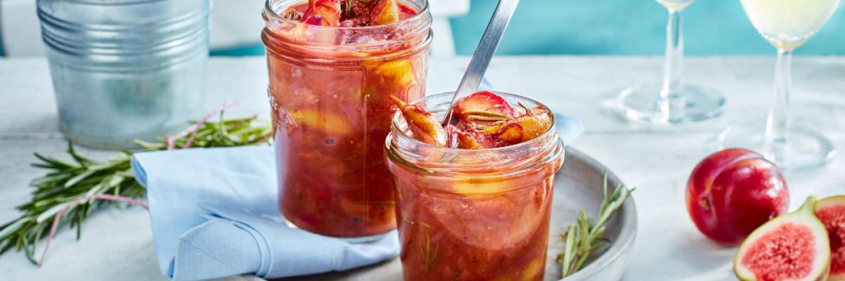 Pflaumen-Chutney mit Feige, Rosmarin und Chili ©Grafschafter Krautfabrik.