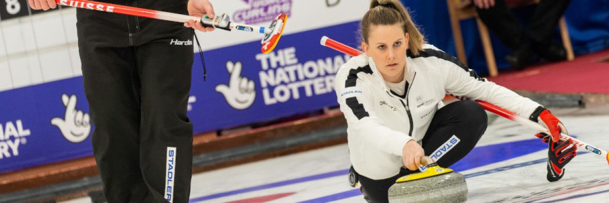 Mixed-Doubles-Team mit Jenny Perret und Martin Rios ©SWISSCURLING