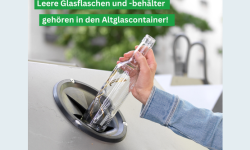 „No Go“ für den Restmüll: Warum Altglas in den Container gehört