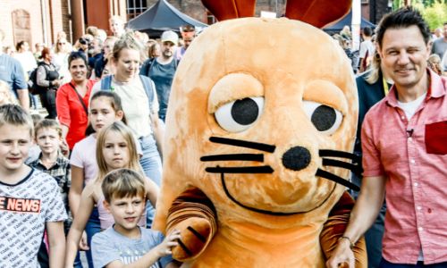 Türen auf mit der Maus: Die Maus und „Shaun das Schaf“ besuchten Zollverein