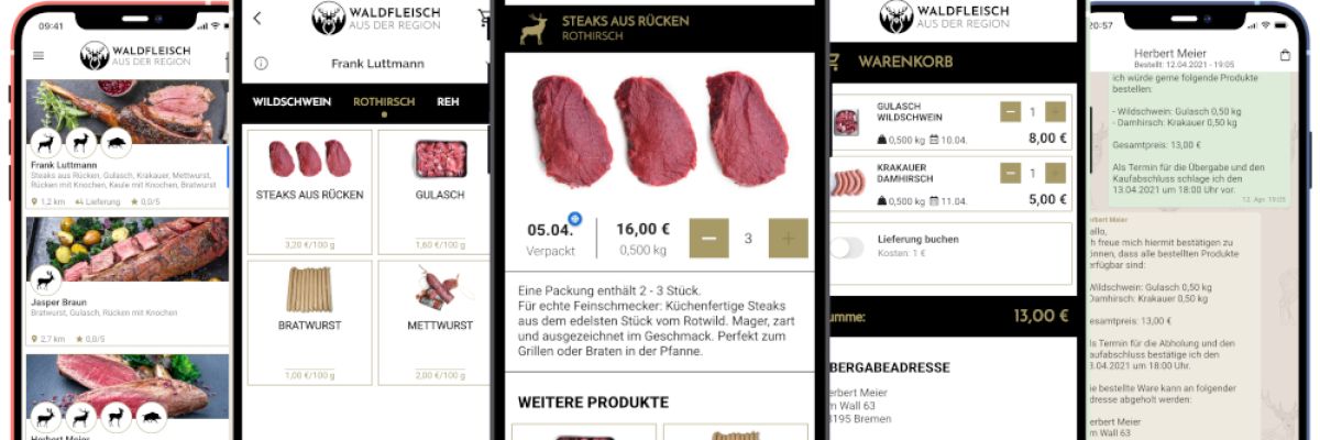 Waldfleisch App ©Waldfleisch GmbH