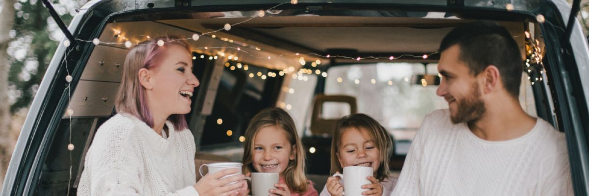 Lichterkette im Auto