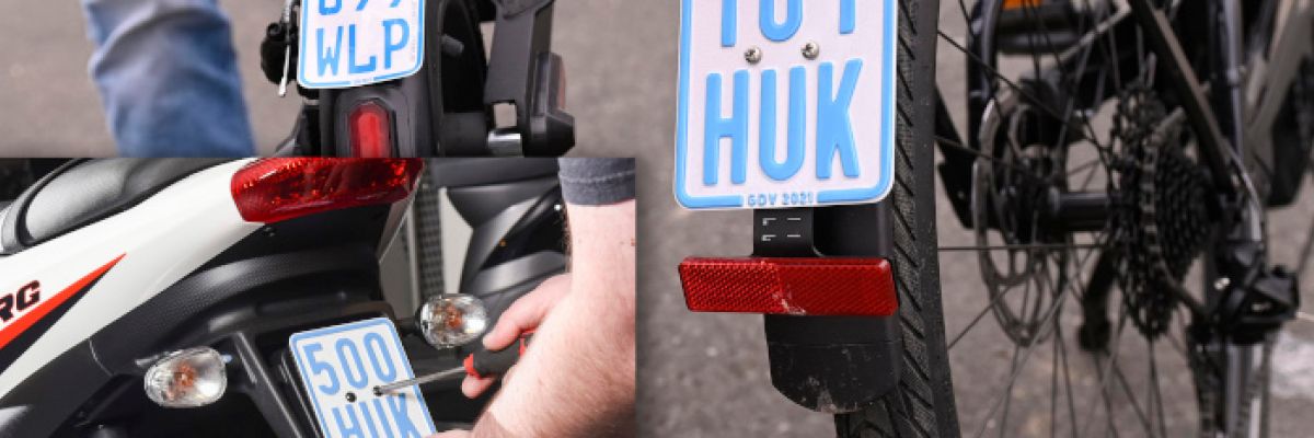 Alle Jahre wieder: Kleinkrafträder, E-Scooter und S-Pedelecs brauchen ab 1. März ein neues Versicherungs-kennzeichen. ©HUK-COBURG 