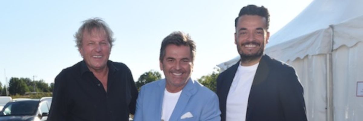 Bernhard Brink, Thomas Anders und Giovanni Zarrella auf der Schlagerinsel in Hildesheim ©media.one 