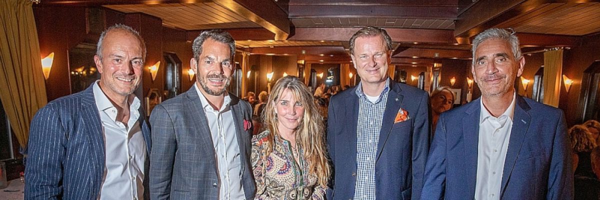 Vorstand von DIE FAMILIENUNTERNEHMER, v.l.n.r.: Andreas Oehme, Bozo Radner, Yvonne Schmittenberg, Marco van der Meer und Lothar Grünewald