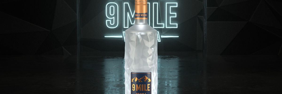 9 MILE Vodka mit LED ©MBG GROU