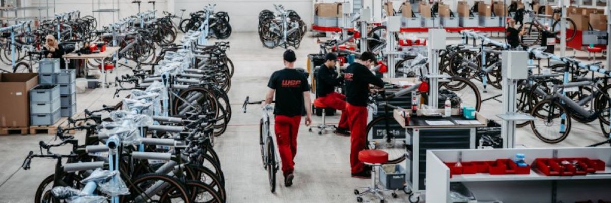 Die Werkshalle von WSF Bicycle Technology