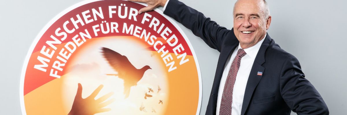 Ernst Prost gründete 2019 seine dritte Stiftung: Menschen für Frieden, Frieden für Menschen