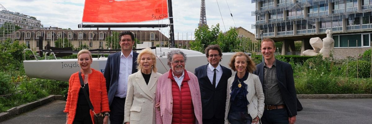 v.l.n.r.: Claudia Jerger, Martin Witkowski, Dr. h. c. Ute-Henriette Ohoven, Stefan Szczesny, Dirk Geuer, Prof. Dr. Beate Reifenscheid und Daniel Zimmermann
