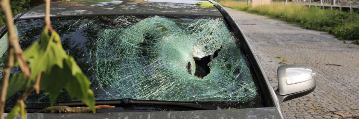 Umherfliegende Gegenstände führen während eines Wirbelsturms zu teils massiven Schäden. Quelle: WetterOnline