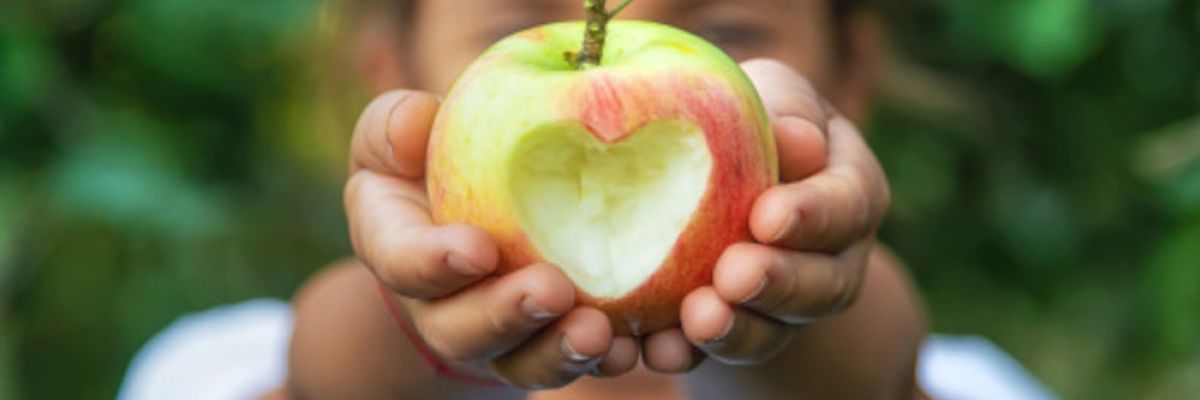 Apfel mit Herz