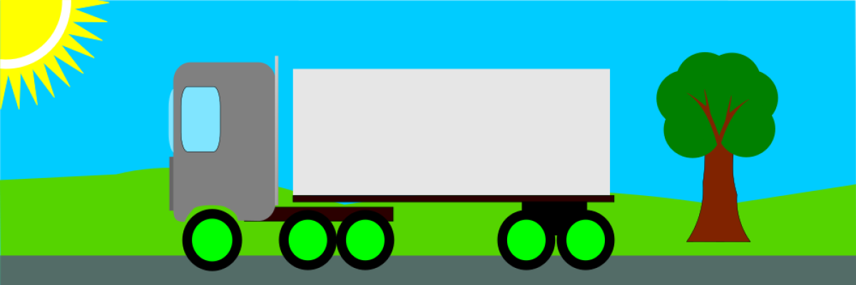 LKW mit Hilfsgütern