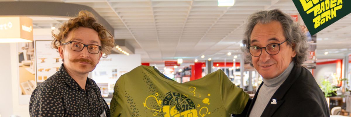 Lukas Michalski und Künstler Herman Reichhold