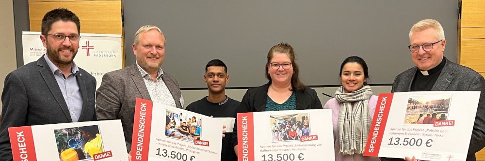 54.000 Euro wirksame Hilfe für weltkirchliche Projekte