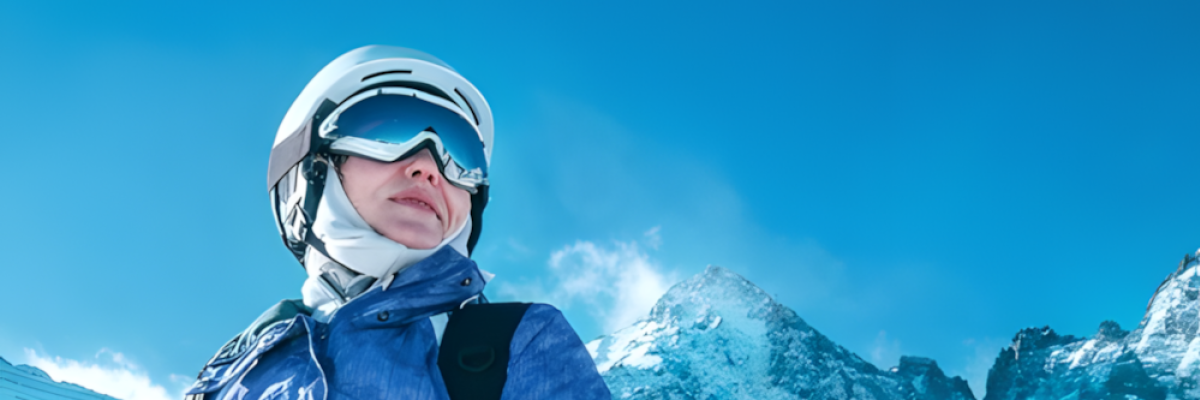 Ein Skihelm schützt vor Verletzungen