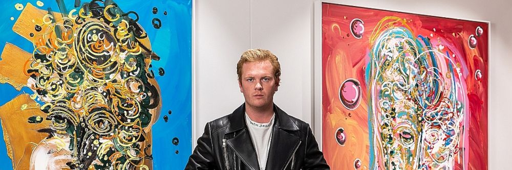 Beinhartes Duell: Künstler Leon Löwentraut gegen Comic-Legende Rötger Feldmann alias „Brösel“